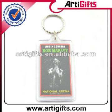 keychain d&#39;insertion de photo en plastique